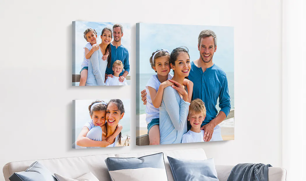 happy family on canvas wall display|happy family on canvas wall display|couple in love on 2 piece canvas wall display|cute dogs on framed canvases|Canvas Prints|Canvas Prints|different size canvases||||